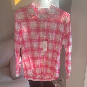 Vineyard Vines Pink Plaid Button Down Shirt